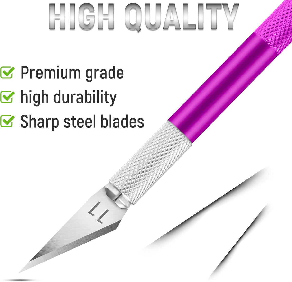 24 Pack Exacto Knives Bulk, Multicolor Craft Knife Set | Durable metal handles suit classrooms, workshops and group projects, Exacto knife sets support cutting, carving and trimming