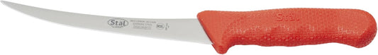 6" Commercial-Grade German Steel Boning Knife, Curved, Red