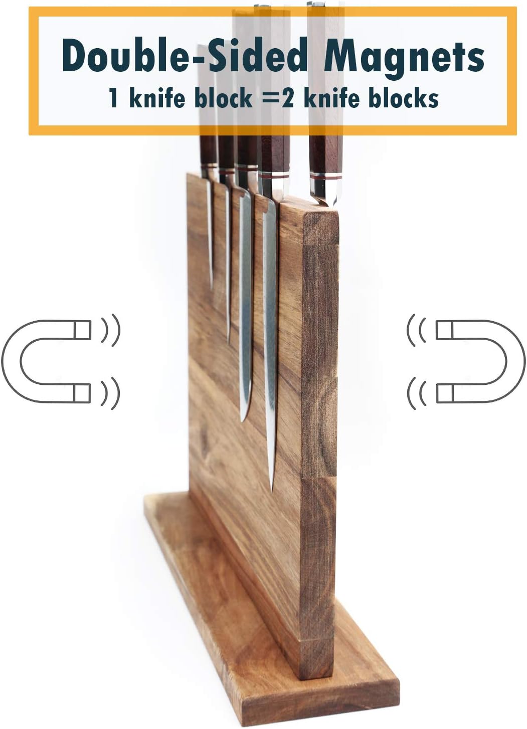 Magnetic Knife Holder,Universal Knife Block with Strong Magnet 12 X 10 Inches,Display Stand and Storage Rack