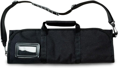 Fibrox Pro Ultimate BBQ Set 8-Pieces including Knife Roll, Black | Professional high-carbon stainless steel blades, non-slip ergonomic handles, includes 12 in slicer and sharpening steel.