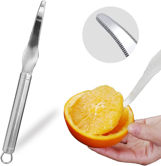 Grapefruit Knife Stainless Steel Slicer Cutter Peeler Remover Opener Humanized Design Handle Fruit Tools Kitchen Gadget Double Serrated Blade