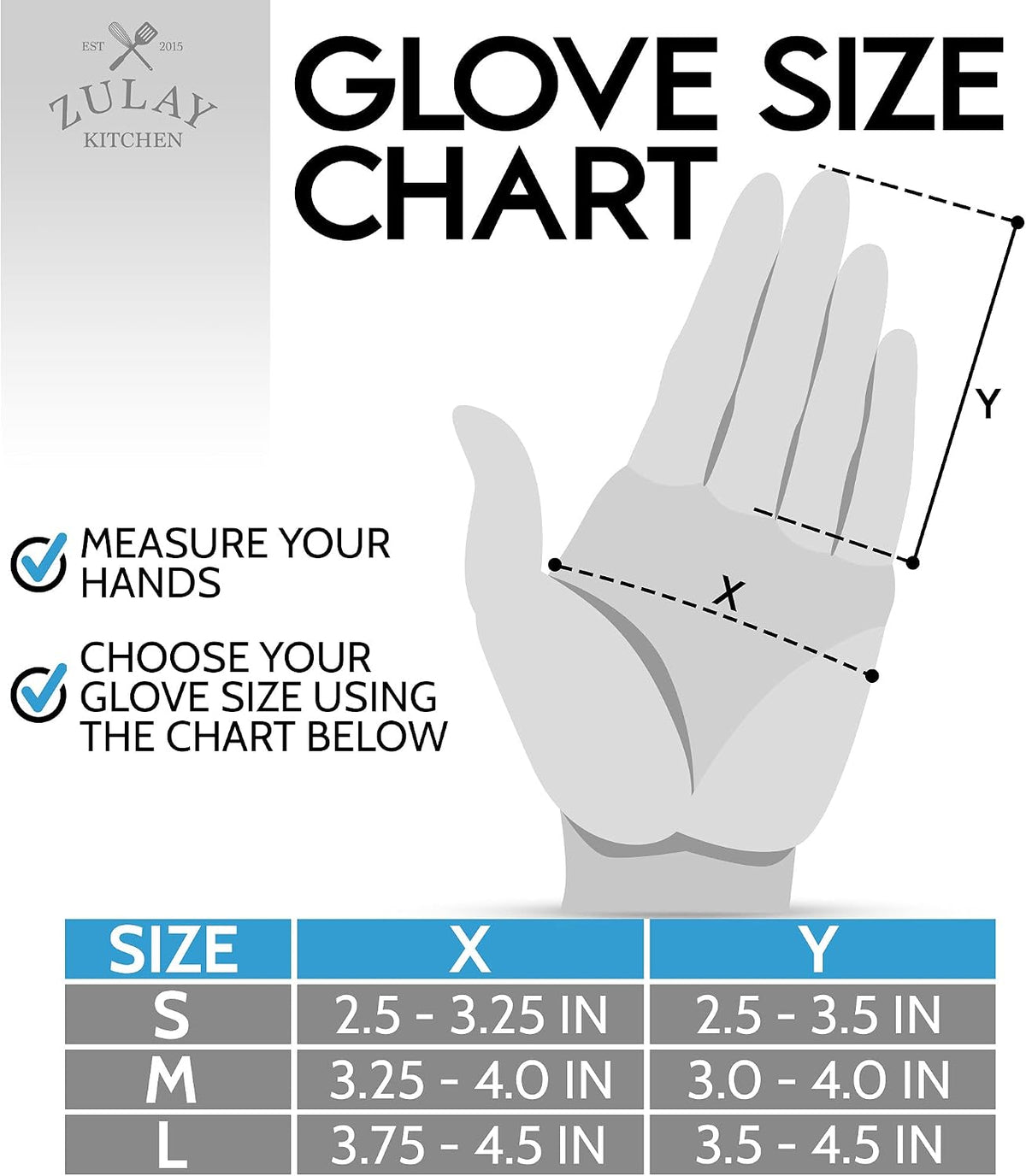 Zulay Cut Resistant Gloves Food Grade Level 5 Protection - Comfortable Safety Cutting Gloves - Cut Resistant Work Gloves
