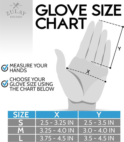 Zulay Cut Resistant Gloves Food Grade Level 5 Protection - Comfortable Safety Cutting Gloves - Cut Resistant Work Gloves