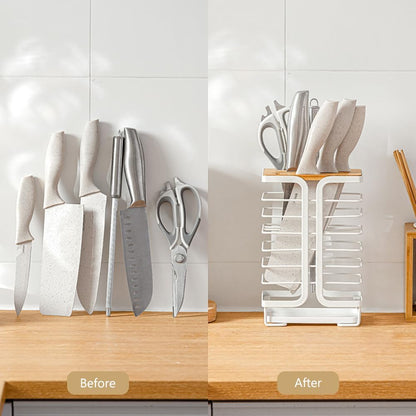 Knife Block Kitchen Knife Holder Storage Organizer