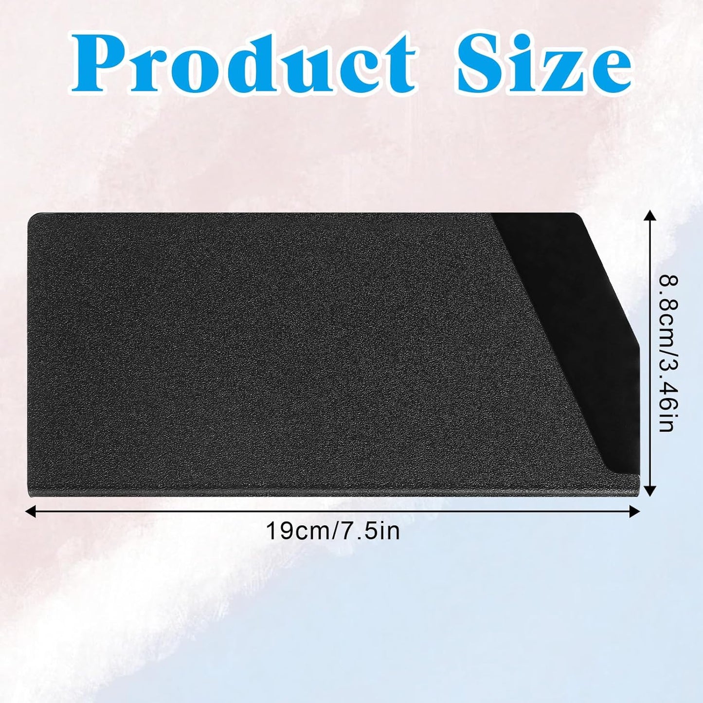 Cleaver Edge Guard ABS Knife Cover Sleeves for 7" Chopping Knife 7.5” X 3.5” Cleaver Universal Knives Sheath for Home Kitchen Knives Edge Guard Blade Protector(Black)