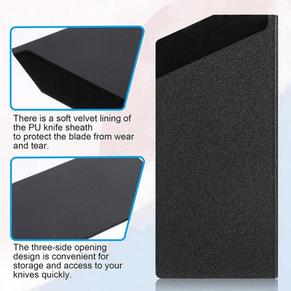 Cleaver Edge Guard ABS Knife Cover Sleeves for 7" Chopping Knife 7.5” X 3.5” Cleaver Universal Knives Sheath for Home Kitchen Knives Edge Guard Blade Protector(Black)