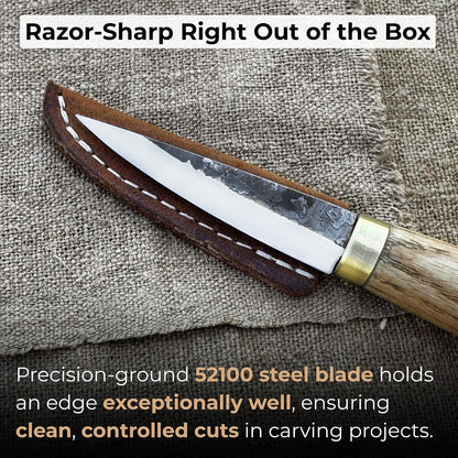 Sharky Whittling Knife Hand-Forged Sloyd Tool 2.95 In
