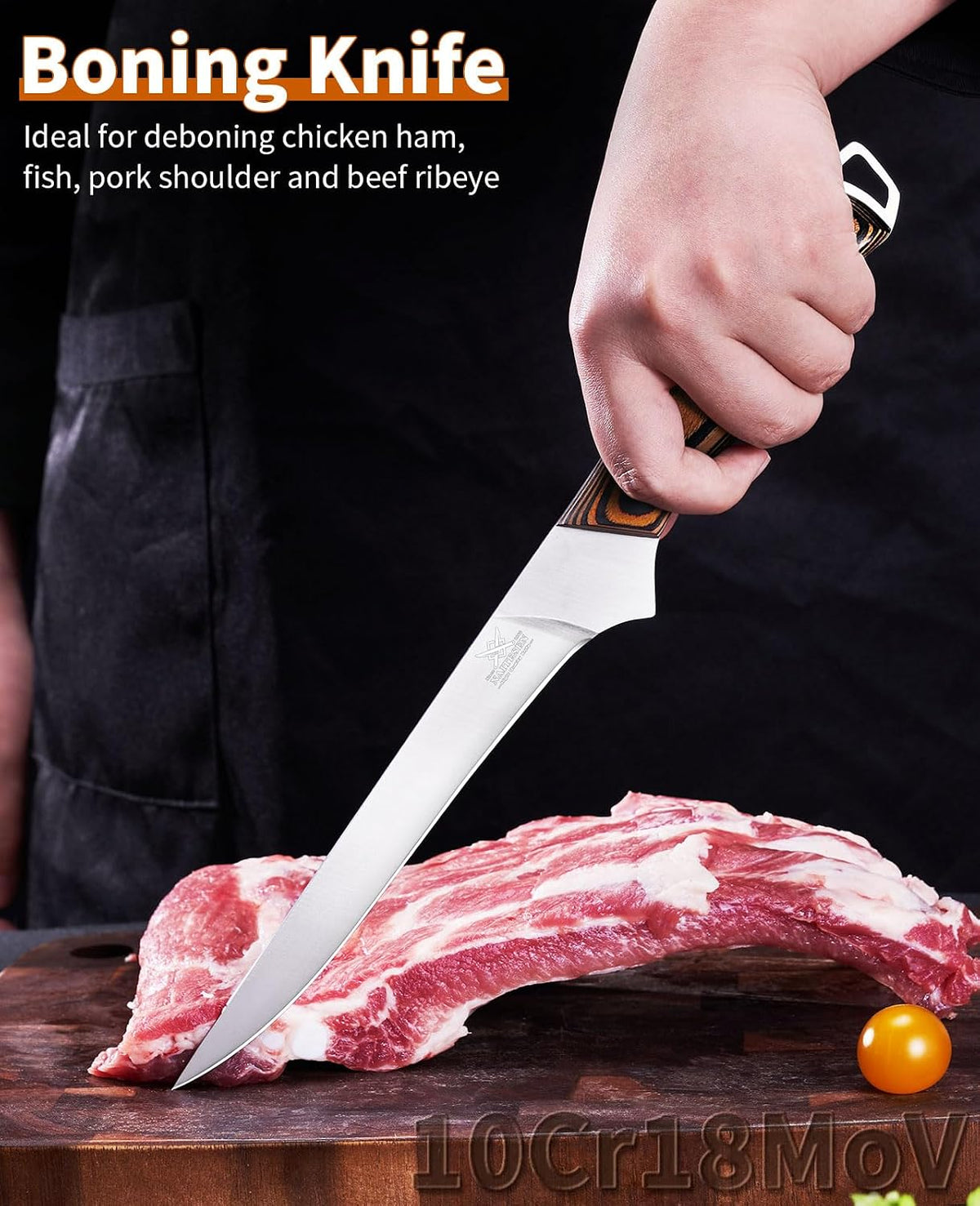 Professional Boning Knife and Fillet Knife Set 2 with Gift Box