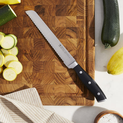 Forged Accent Razor-Sharp 8-inch Bread Knife, Cake Knife, Black, German Engineered Informed by 100+ Years of Mastery