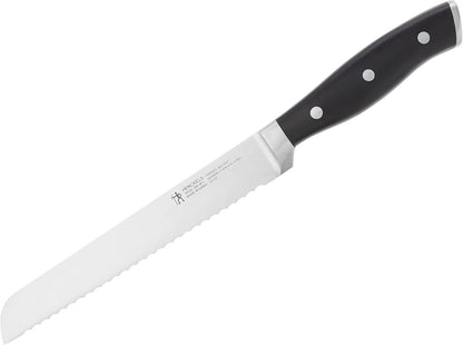 Forged Accent Razor-Sharp 8-inch Bread Knife, Cake Knife, Black, German Engineered Informed by 100+ Years of Mastery