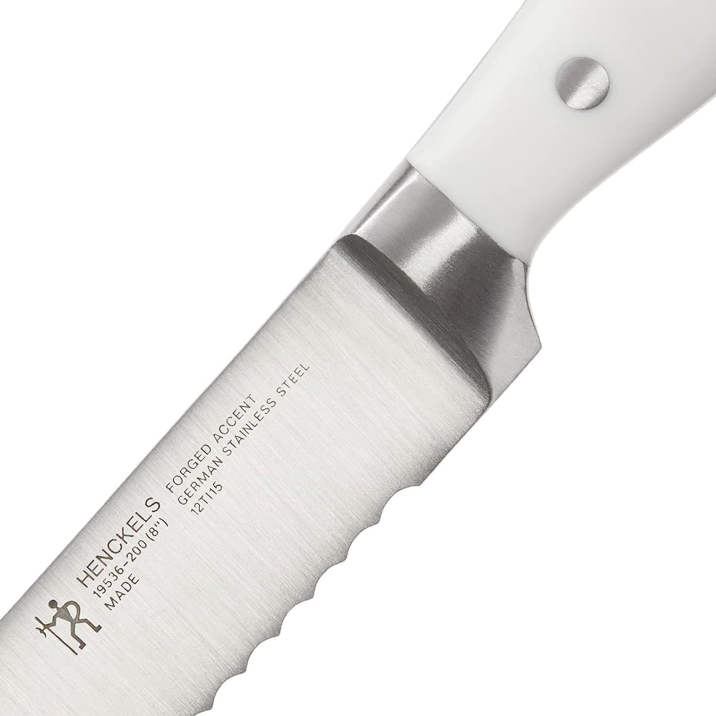 Forged Accent Razor-Sharp 8-inch Bread Knife, Cake Knife, Black, German Engineered Informed by 100+ Years of Mastery