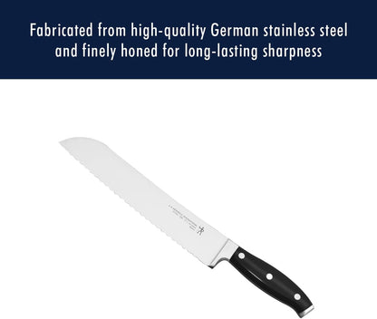 Forged Accent Razor-Sharp 8-inch Bread Knife, Cake Knife, Black, German Engineered Informed by 100+ Years of Mastery