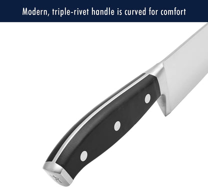 Forged Accent Razor-Sharp 8-inch Bread Knife, Cake Knife, Black, German Engineered Informed by 100+ Years of Mastery
