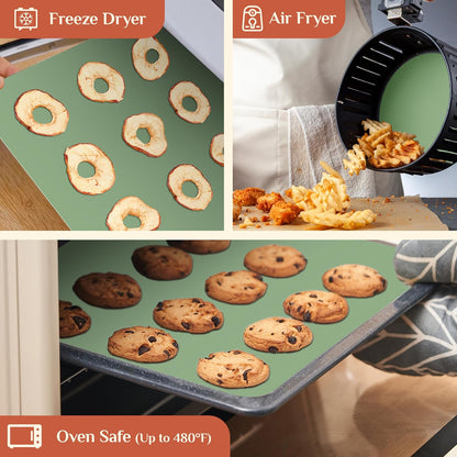 Silicone Baking Mat Roll, Reusable Baking Sheet Liners, 12 in x 6 ft | Free Cut to Size, Food-Grade, Non-Stick, Non-Slip, For Dough, Pastry, Air Fryer, Freeze Dryer, Oven Pan, Kitchen Counter