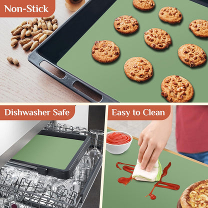 Silicone Baking Mat Roll, Reusable Baking Sheet Liners, 12 in x 6 ft | Free Cut to Size, Food-Grade, Non-Stick, Non-Slip, For Dough, Pastry, Air Fryer, Freeze Dryer, Oven Pan, Kitchen Counter