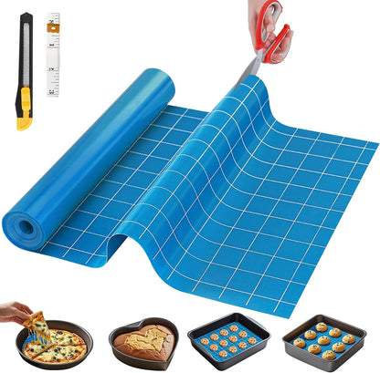 Silicone Baking Mat Roll, Reusable Baking Sheet Liners, 12 in x 6 ft | Free Cut to Size, Food-Grade, Non-Stick, Non-Slip, For Dough, Pastry, Air Fryer, Freeze Dryer, Oven Pan, Kitchen Counter