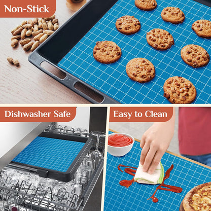 Silicone Baking Mat Roll, Reusable Baking Sheet Liners, 12 in x 6 ft | Free Cut to Size, Food-Grade, Non-Stick, Non-Slip, For Dough, Pastry, Air Fryer, Freeze Dryer, Oven Pan, Kitchen Counter