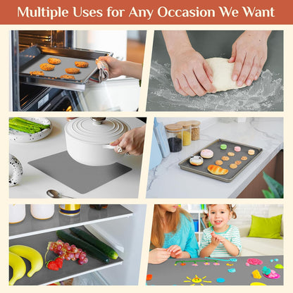 Silicone Baking Mat Roll, Reusable Baking Sheet Liners, 12 in x 6 ft | Free Cut to Size, Food-Grade, Non-Stick, Non-Slip, For Dough, Pastry, Air Fryer, Freeze Dryer, Oven Pan, Kitchen Counter