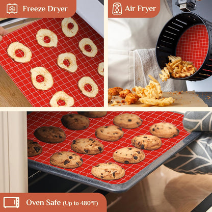 Silicone Baking Mat Roll, Reusable Baking Sheet Liners, 12 in x 6 ft | Free Cut to Size, Food-Grade, Non-Stick, Non-Slip, For Dough, Pastry, Air Fryer, Freeze Dryer, Oven Pan, Kitchen Counter