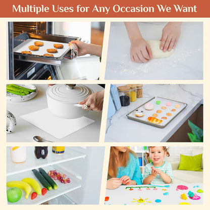 Silicone Baking Mat Roll, Reusable Baking Sheet Liners, 12 in x 6 ft | Free Cut to Size, Food-Grade, Non-Stick, Non-Slip, For Dough, Pastry, Air Fryer, Freeze Dryer, Oven Pan, Kitchen Counter