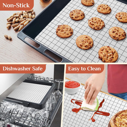 Silicone Baking Mat Roll, Reusable Baking Sheet Liners, 12 in x 6 ft | Free Cut to Size, Food-Grade, Non-Stick, Non-Slip, For Dough, Pastry, Air Fryer, Freeze Dryer, Oven Pan, Kitchen Counter