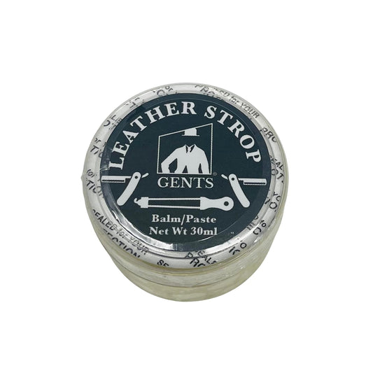 GENTS Leather Strop Conditioning Paste – 30ml Leather Balm for Razor Strops – Softens, Protects & Restores Leather – Maintain Straight Razor Strops, Belts & Leather Tools
