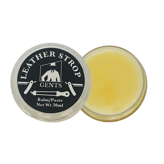 GENTS Leather Strop Conditioning Paste – 30ml Leather Balm for Razor Strops – Softens, Protects & Restores Leather – Maintain Straight Razor Strops, Belts & Leather Tools