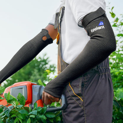 Cut Resistant Farmers Sleeves with Thumb Hole, Arm Protectors for Thin Skin and Bruising, for Gardening, Welding, Kitchen, Arm Guards for Biting, Pet Grooming, Grey, 1 Pair