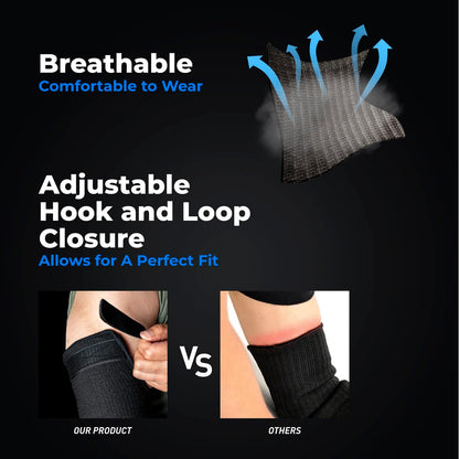 Cut Resistant Farmers Sleeves with Thumb Hole, Arm Protectors for Thin Skin and Bruising, for Gardening, Welding, Kitchen, Arm Guards for Biting, Pet Grooming, Grey, 1 Pair