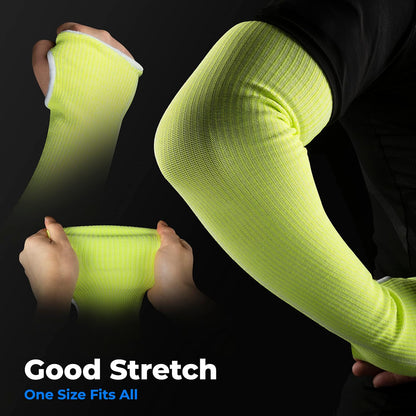 Cut Resistant Farmers Sleeves with Thumb Hole, Arm Protectors for Thin Skin and Bruising, for Gardening, Welding, Kitchen, Arm Guards for Biting, Pet Grooming, Grey, 1 Pair