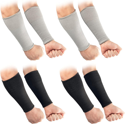 Cut Resistant Farmers Sleeves with Thumb Hole, Arm Protectors for Thin Skin and Bruising, for Gardening, Welding, Kitchen, Arm Guards for Biting, Pet Grooming, Grey, 1 Pair