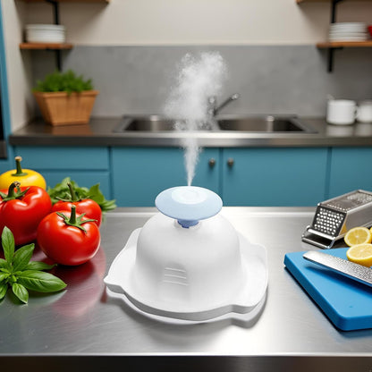 Blue Food Safety Holder for Mandolin Slicer or Grater,Finger Anti-Cut Protectors for Vegetable Grater, Food Slicer Cutter Finger Guard for Mandoline Cutting,Kitchen Utensils and Gadgets