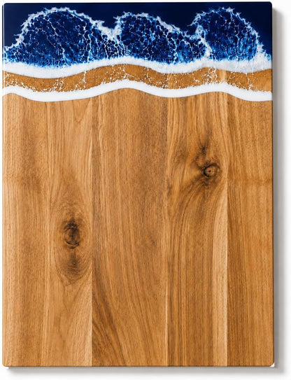 Ocean Charcuterie board: Resin Cutting Board, handmade board for Fruit Cheese and meat, Vegetable, Kitchen, Gift