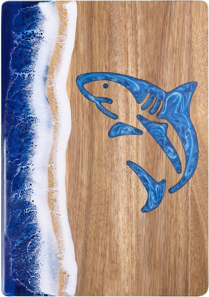 Ocean Charcuterie board: Resin Cutting Board, handmade board for Fruit Cheese and meat, Vegetable, Kitchen, Gift
