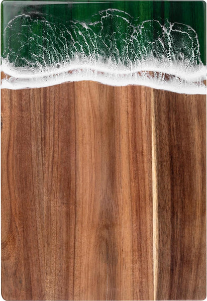 Ocean Charcuterie board: Resin Cutting Board, handmade board for Fruit Cheese and meat, Vegetable, Kitchen, Gift