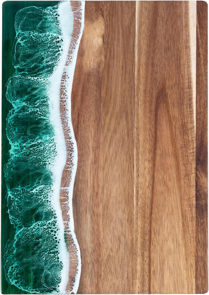 Ocean Charcuterie board: Resin Cutting Board, handmade board for Fruit Cheese and meat, Vegetable, Kitchen, Gift
