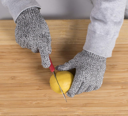 Mesh Cutting Gloves, Level-5 Cut and Abrasion Protection with Flexible Grip and Comfortable Fit, 1 Pair