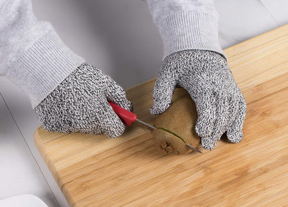 Mesh Cutting Gloves, Level-5 Cut and Abrasion Protection with Flexible Grip and Comfortable Fit, 1 Pair
