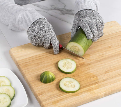 Mesh Cutting Gloves, Level-5 Cut and Abrasion Protection with Flexible Grip and Comfortable Fit, 1 Pair