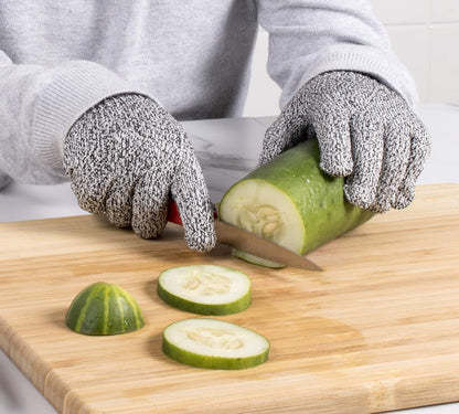 Mesh Cutting Gloves, Level-5 Cut and Abrasion Protection with Flexible Grip and Comfortable Fit, 1 Pair