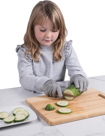 Mesh Cutting Gloves, Level-5 Cut and Abrasion Protection with Flexible Grip and Comfortable Fit, 1 Pair