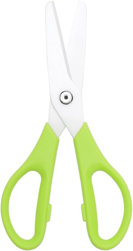 Ceramic Kitchen Scissors 8" Ceramic Blade Scissors White Sharp Blade with Black ABS Handle Cooking Shears for Office School Crafting Kitchen (Black)