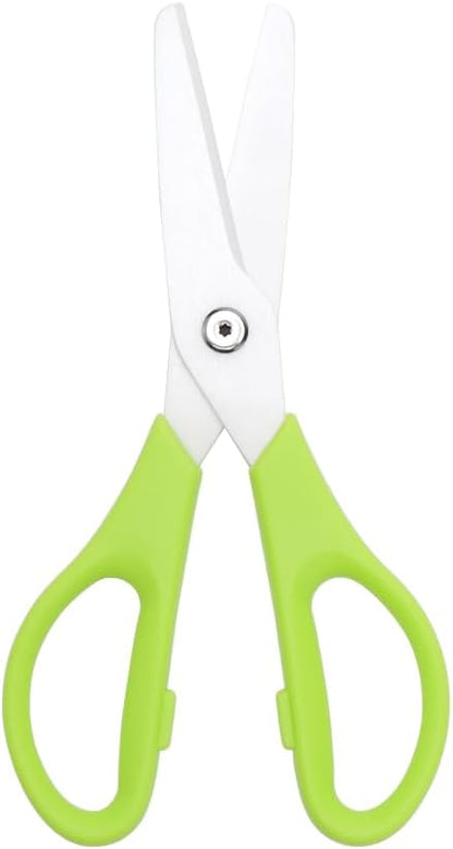Ceramic Kitchen Scissors 8" Ceramic Blade Scissors White Sharp Blade with Black ABS Handle Cooking Shears for Office School Crafting Kitchen (Black)