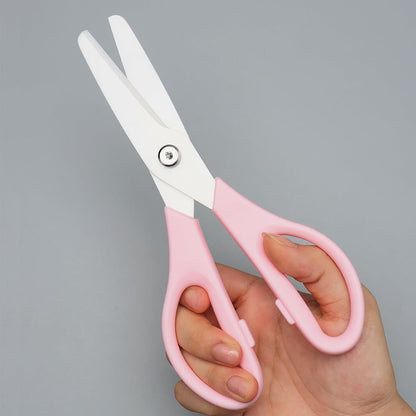 Ceramic Kitchen Scissors 8" Ceramic Blade Scissors White Sharp Blade with Black ABS Handle Cooking Shears for Office School Crafting Kitchen (Black)