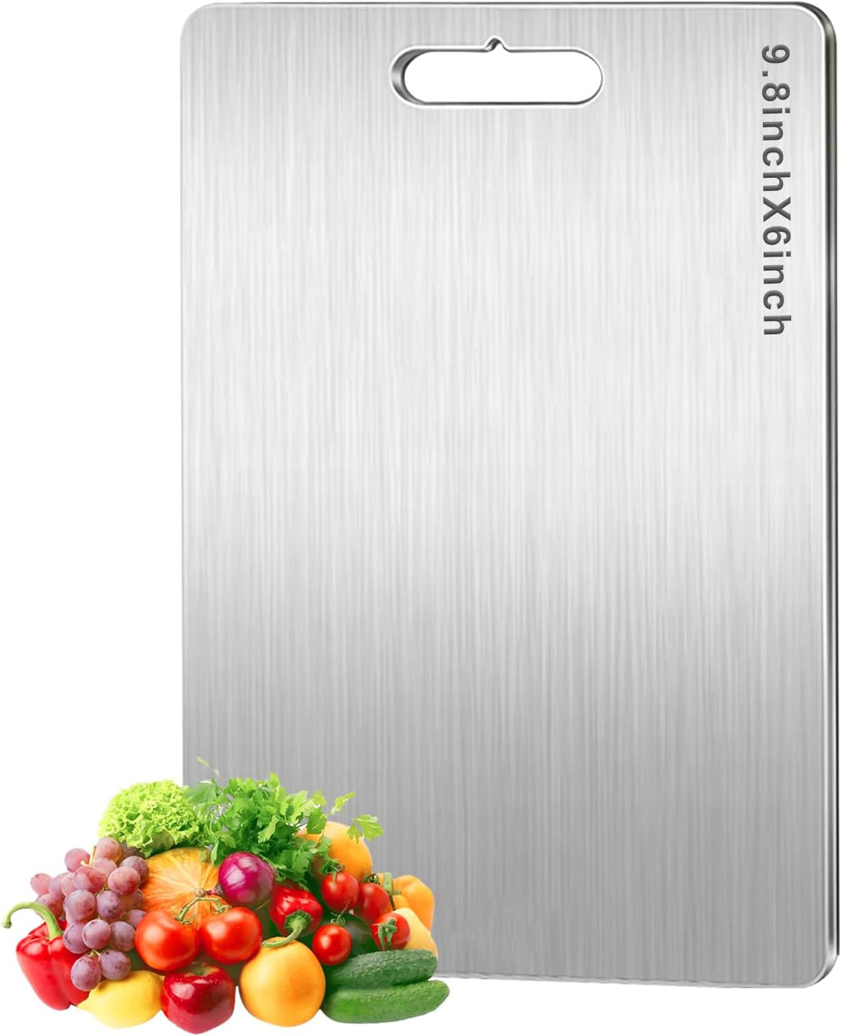Titanium Cutting Board Set of 3, Upgraded 100% Pure Titanium Cutting Boards for Kitchen, Double Sided Food Grade Non Stick Chopping Cutting Boards for Cutting Meats Fruits Vegetables (3Pcs-S+M+L)