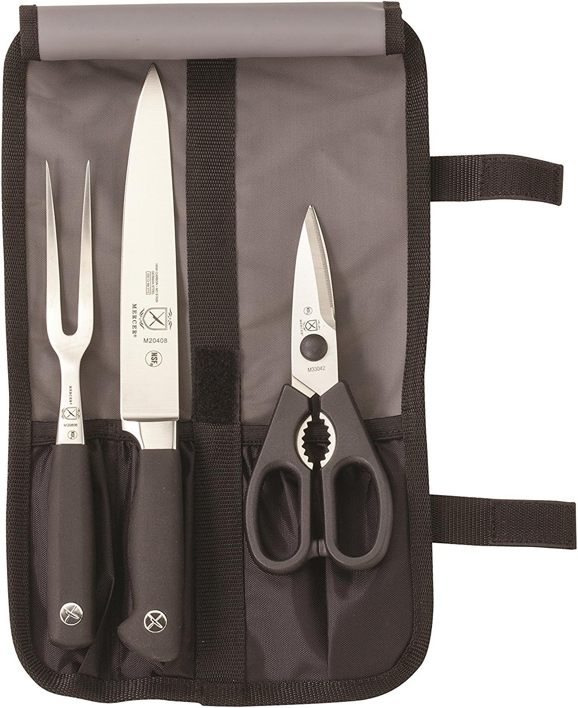 Genesis 7-Piece Forged Steak Knife Set, Steel/Black