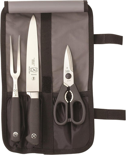 Genesis 7-Piece Forged Steak Knife Set, Steel/Black