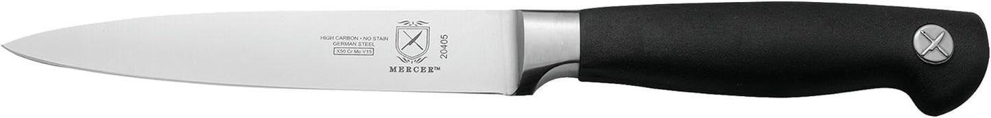 Genesis 7-Piece Forged Steak Knife Set, Steel/Black