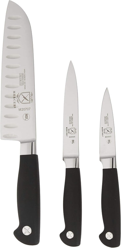 Genesis 7-Piece Forged Steak Knife Set, Steel/Black