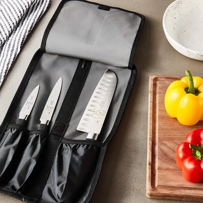 Genesis 7-Piece Forged Steak Knife Set, Steel/Black